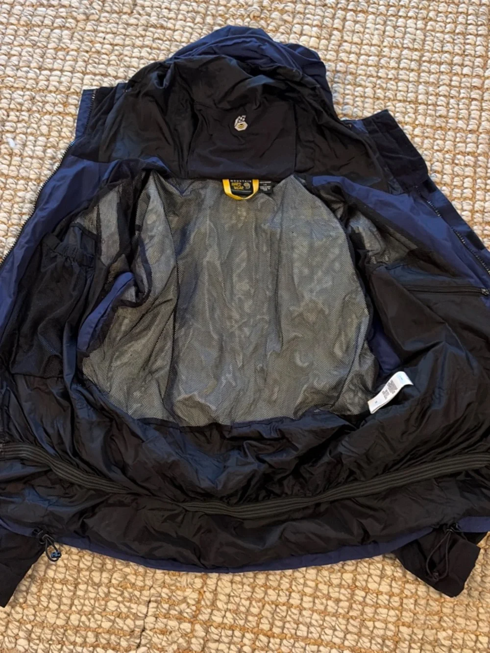 Mountain Hardwear Jacket Mens Large Blue Hooded Insulated Ski Parka Conduit